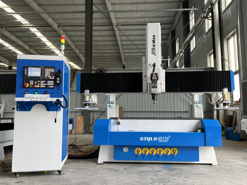 工業(yè)型5x10帶雙自動換刀套件的數(shù)控木工機