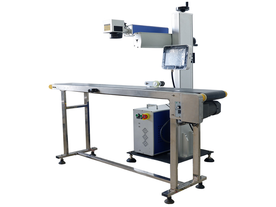 用于金屬首飾的在線飛行工業光纖激光打標機 用于金屬首飾的在線飛行工業光纖激光打標機