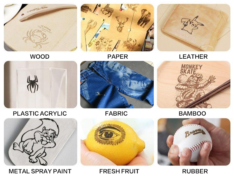 低成本 CO2 皮革和織物激光打標機 低成本 CO2 皮革和織物激光打標機