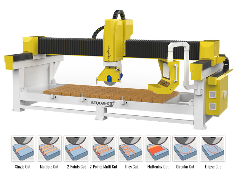 適用于廚房臺面和梳妝臺面的四軸數控橋切機 適用于廚房臺面和梳妝臺面的四軸數控橋切機