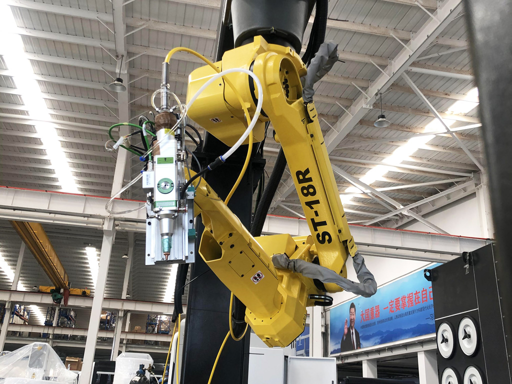 工業(yè) 3D 金屬機(jī)器人光纖激光切割機(jī)