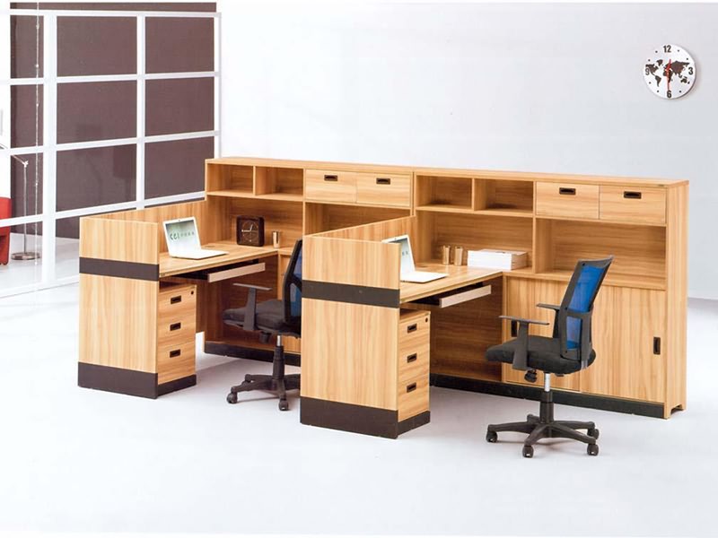 板式家具生產線加工的辦公隔間樣品
