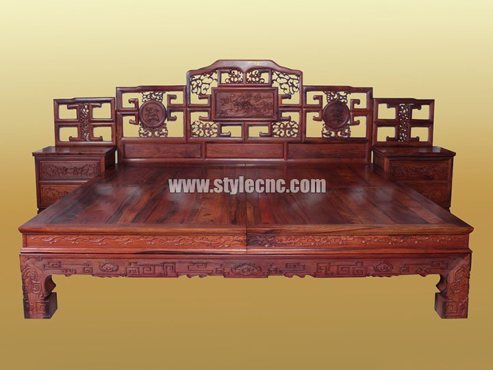 CNC木雕機制作的木椅項目