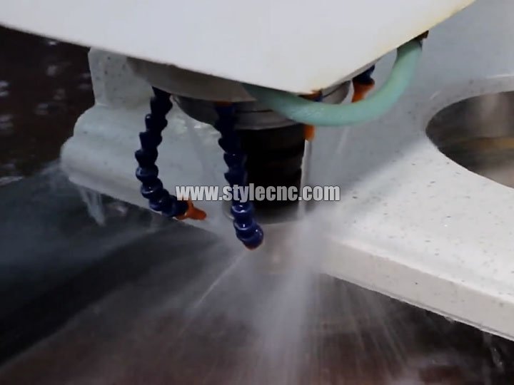 適用于石英、花崗巖、大理石加工過程的數控石材切割拋光機