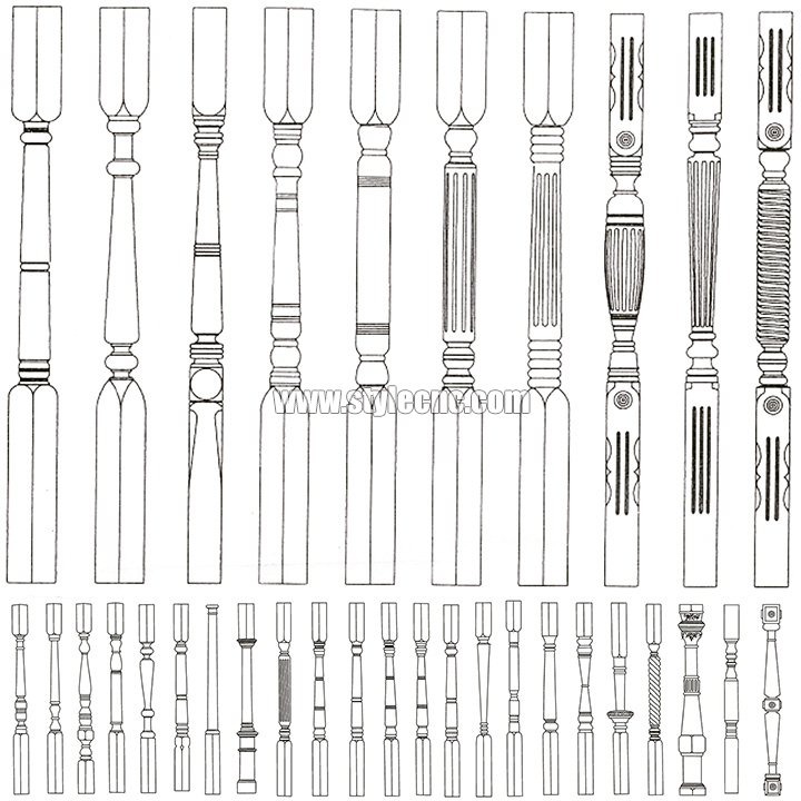 用于木柱和木腿項目的木工車床 用于木柱和木腿項目的木工車床