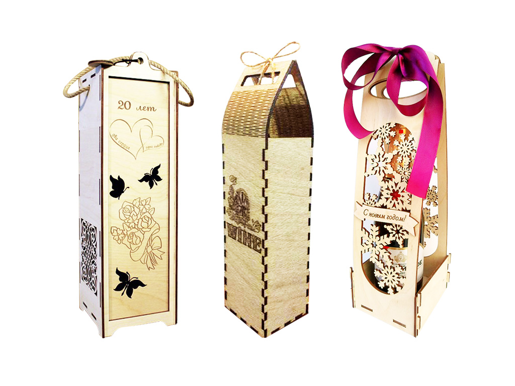 激光雕刻和切割木制酒盒項(xiàng)目