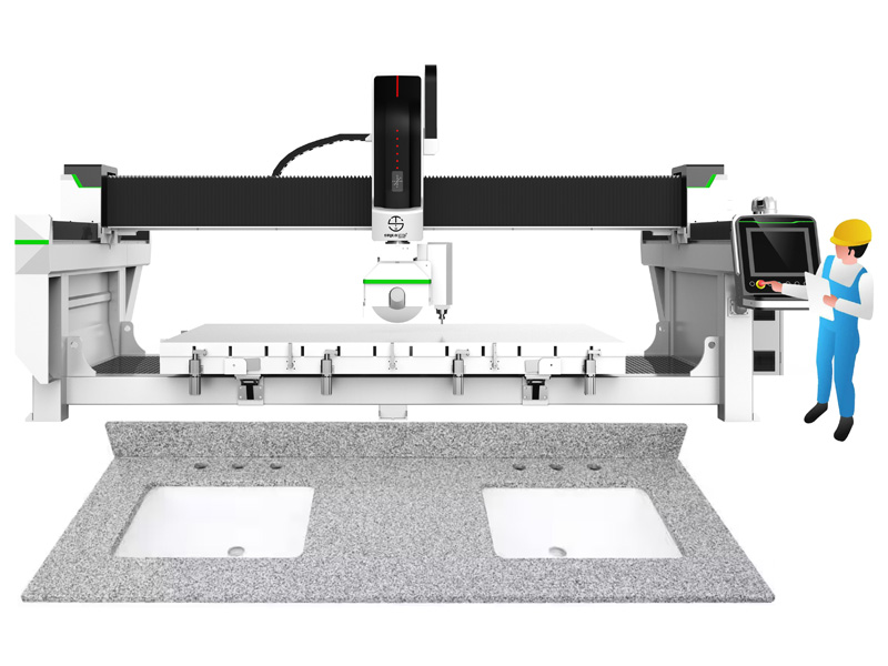 用于石材浴室和廚房水槽切割的自動橋切機 用于石材浴室和廚房水槽切割的自動橋切機