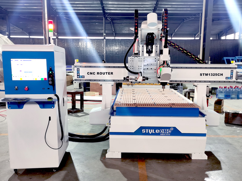 4x8直排式自動換刀數控木工雕刻機特價出售