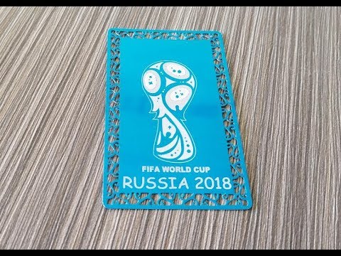 2018 年 FIFA 世界杯徽標(biāo)光纖激光雕刻機